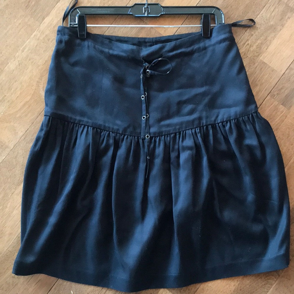 YSL adition 24 black  knee length skirt